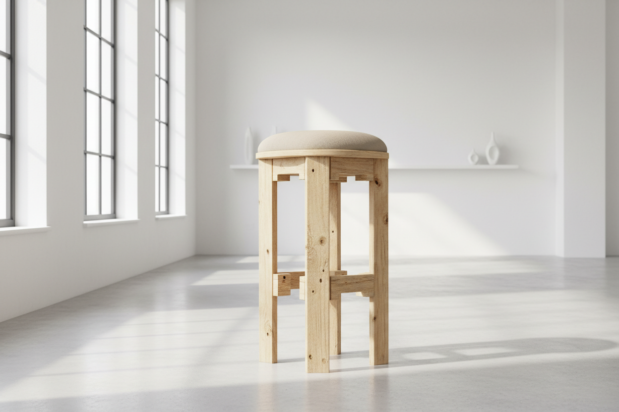 Barhocker aus recycelten Europaletten