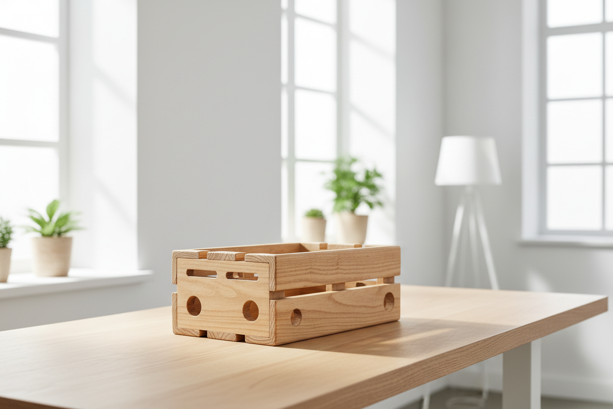 Kabelmanagement-Box aus recycelten Europaletten