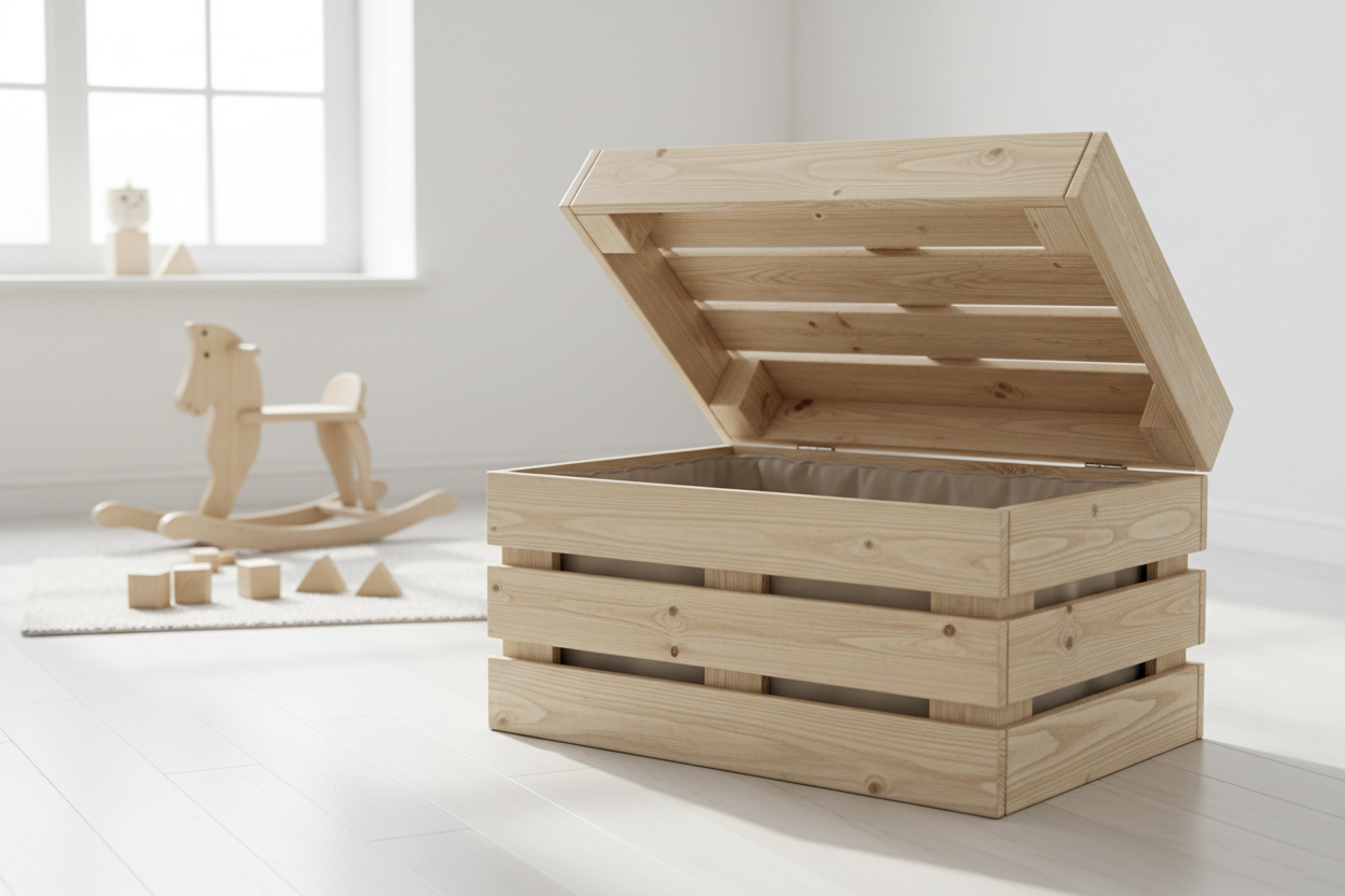 Spielzeugkiste aus recycelten Europaletten