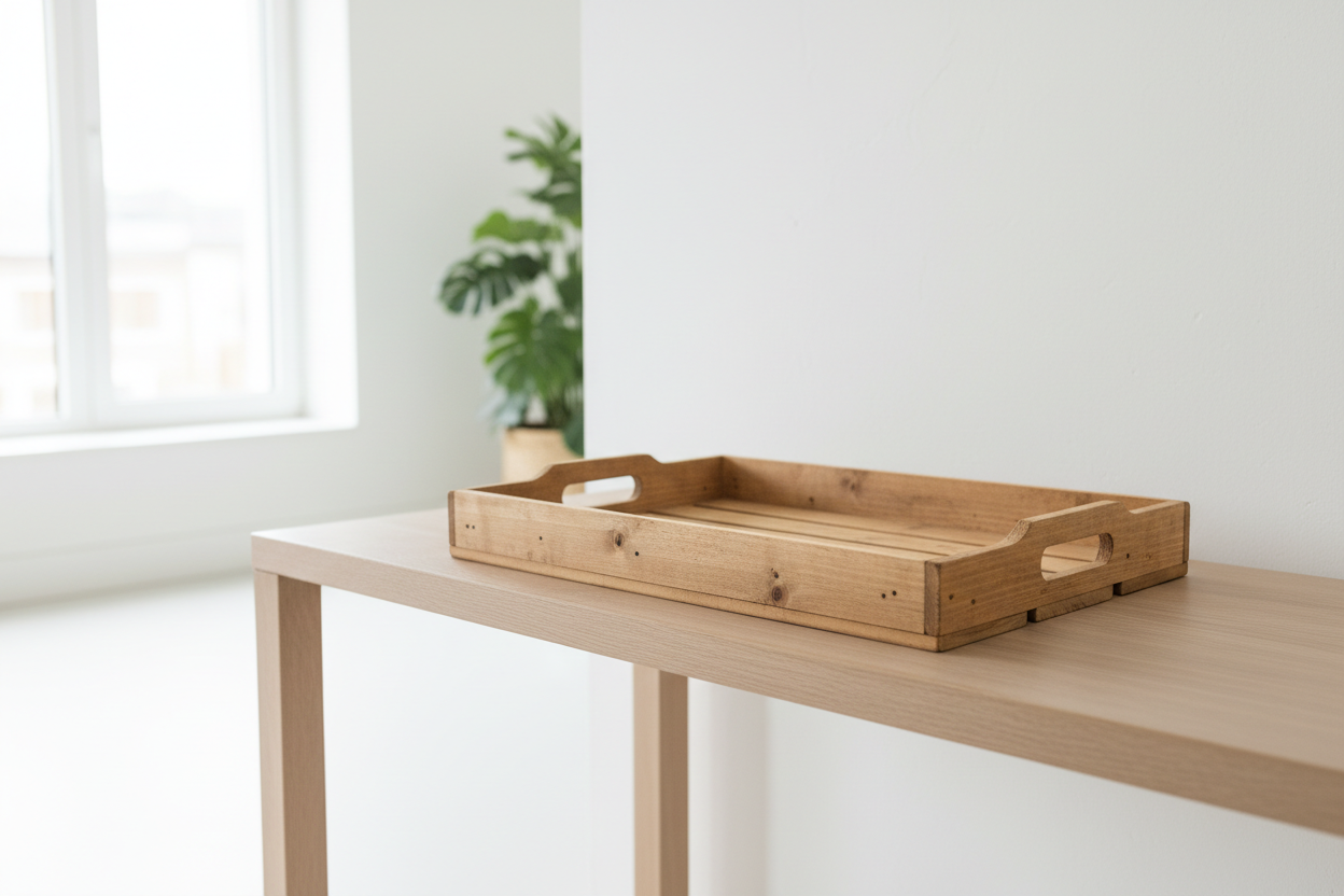 Tablett Serviertablett aus recycelten Europaletten - rustikal und praktisch