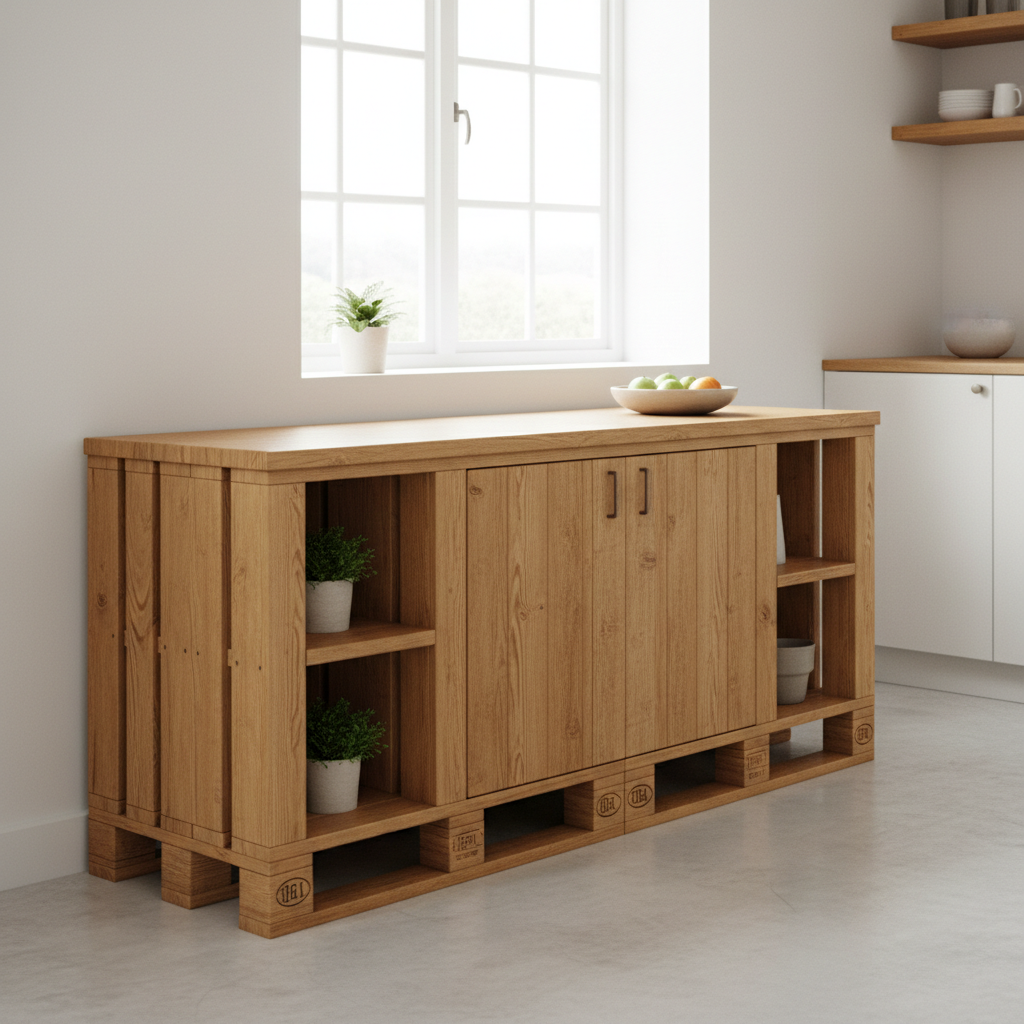 Küchen-Unterschrank aus Paletten