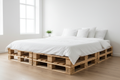 Palettenbett Kingsize 180x200 cm aus recycelten Europaletten - geräumig und stabil